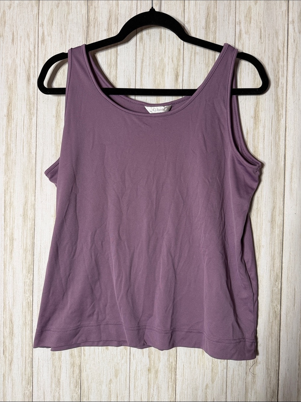 CJ Banks Dusty Lavender Scoop Neck Tank